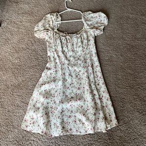 Reformation Flowered Mini Dress